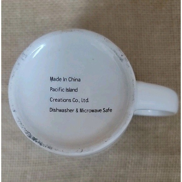 Snowman Winter Christmas Holiday Coffee/Tea Mug Pacific Island Creations Green - Picture 4 of 4